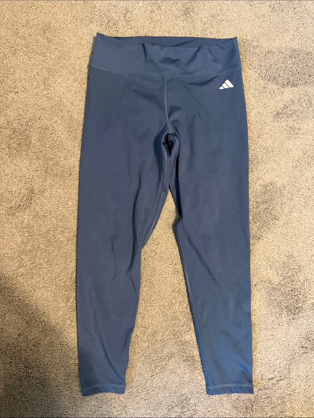 Adidas Aeroready High Rise Leggings Blue | Size Large